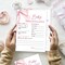 Pink Baby Shower Games for Girl, Predictions and Advice Cards, 25 Gender Neutral Cards, Pink Bow Gender Reveal Games Party Supply Kit, Baby Shower Decorations